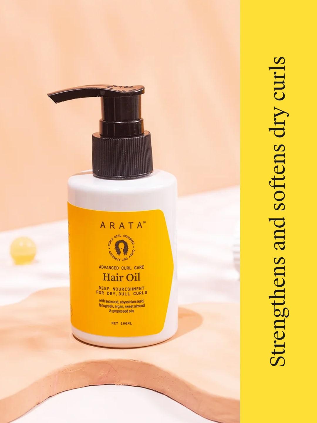 ARATA Advanced Curl Care Hair Oil - Deep Nourishment for Dry Dull Curls - 100 ml