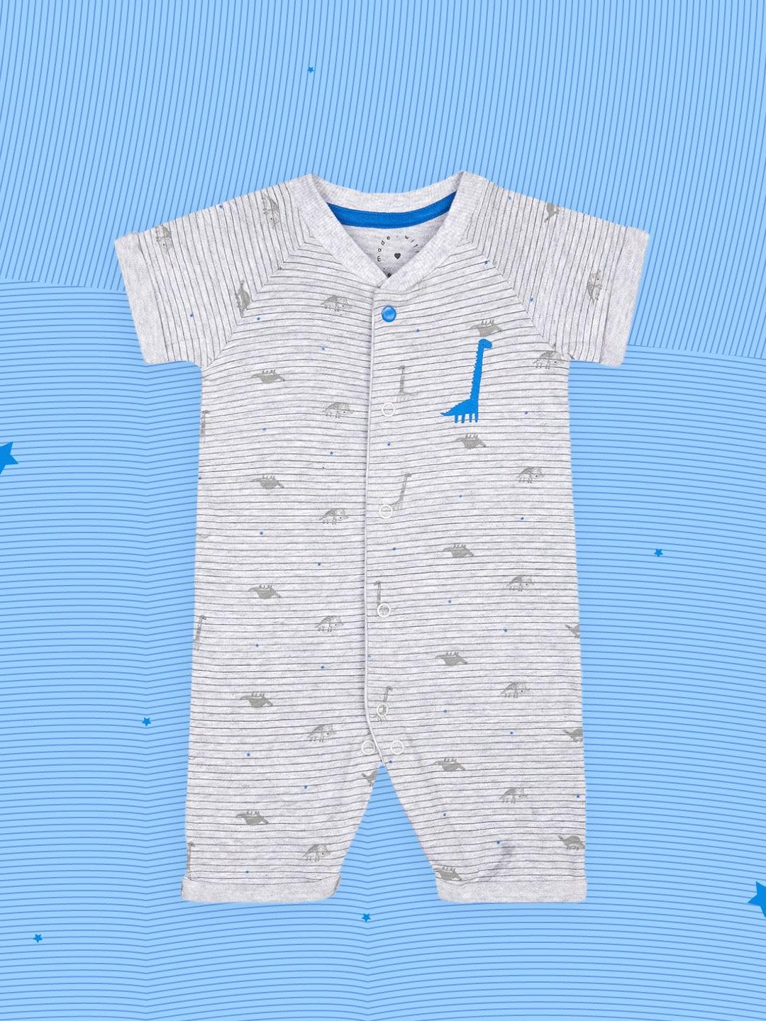 mothercare-infant-boys-grey-printed-rompers