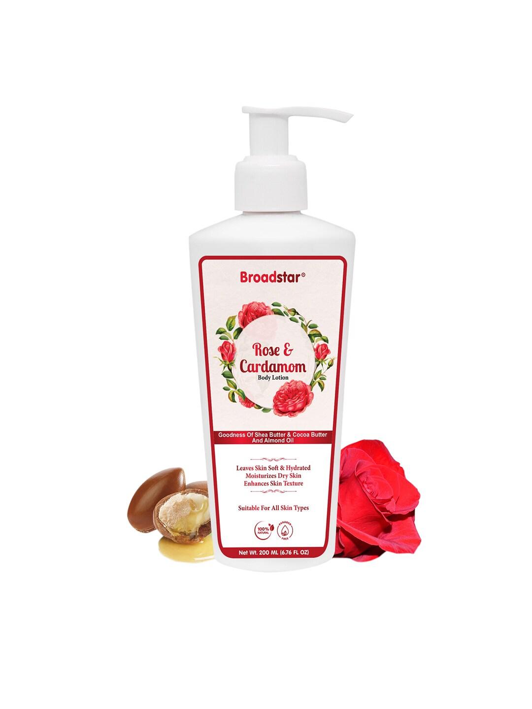 BROADSTAR Rose & Cardamom Body Lotion with Shea-Cocoa Butter & Almond Oil 200 ml