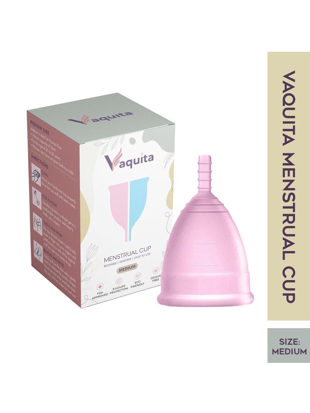 VAQUITA Pink Menstrual Cup- Medium