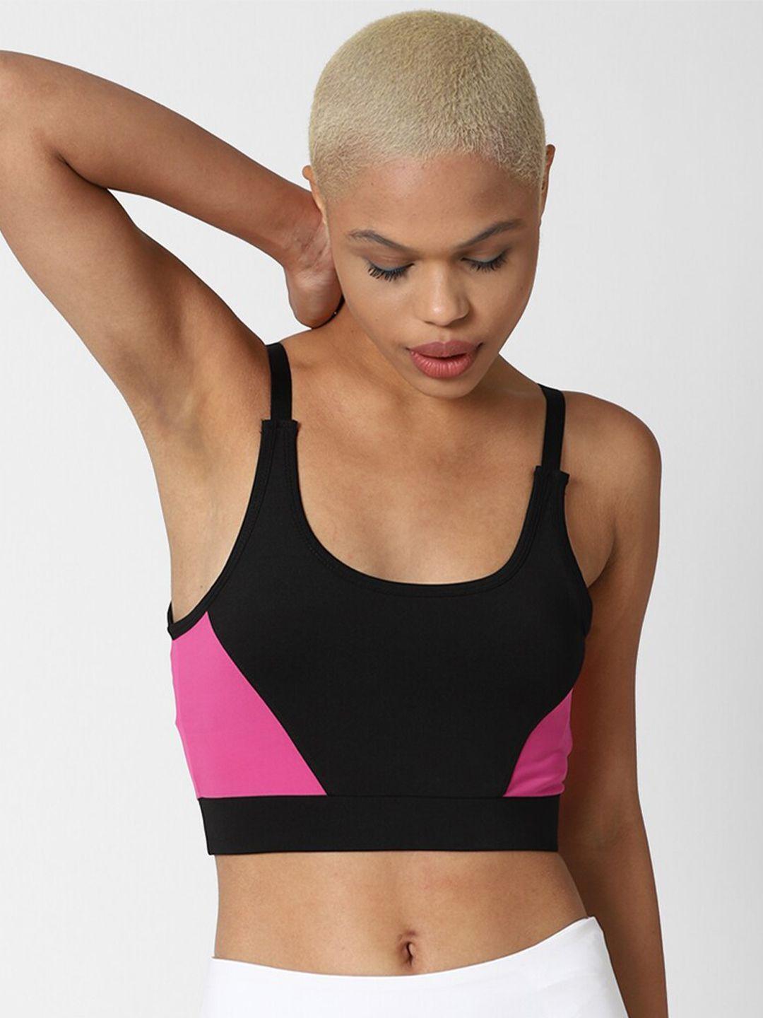 forever-21-women-black-&-pink-colourblocked-spaghetti-strap-regular-fit-active-bra