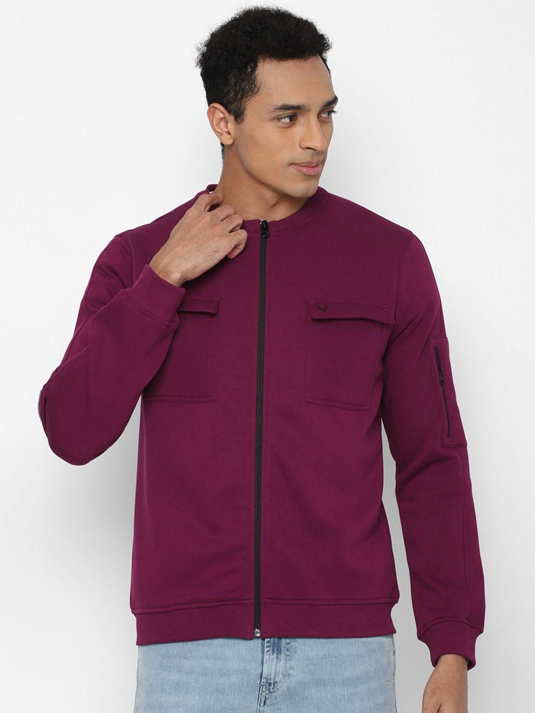 allen-solly-men-purple-pure-cotton-sweatshirt