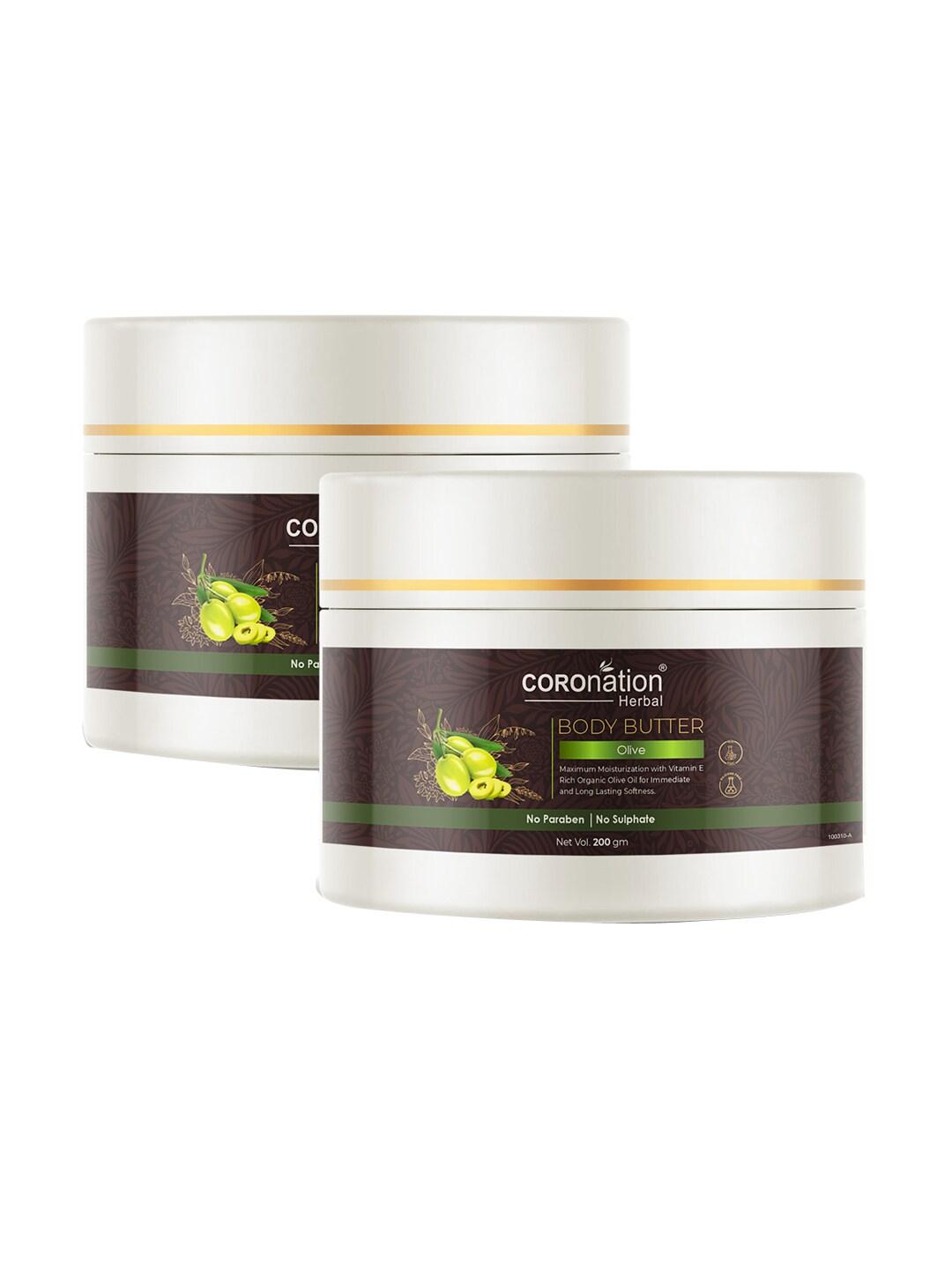 COROnation Herbal Set of 2 Olive Body Butter Body Lotion 200 gm Each