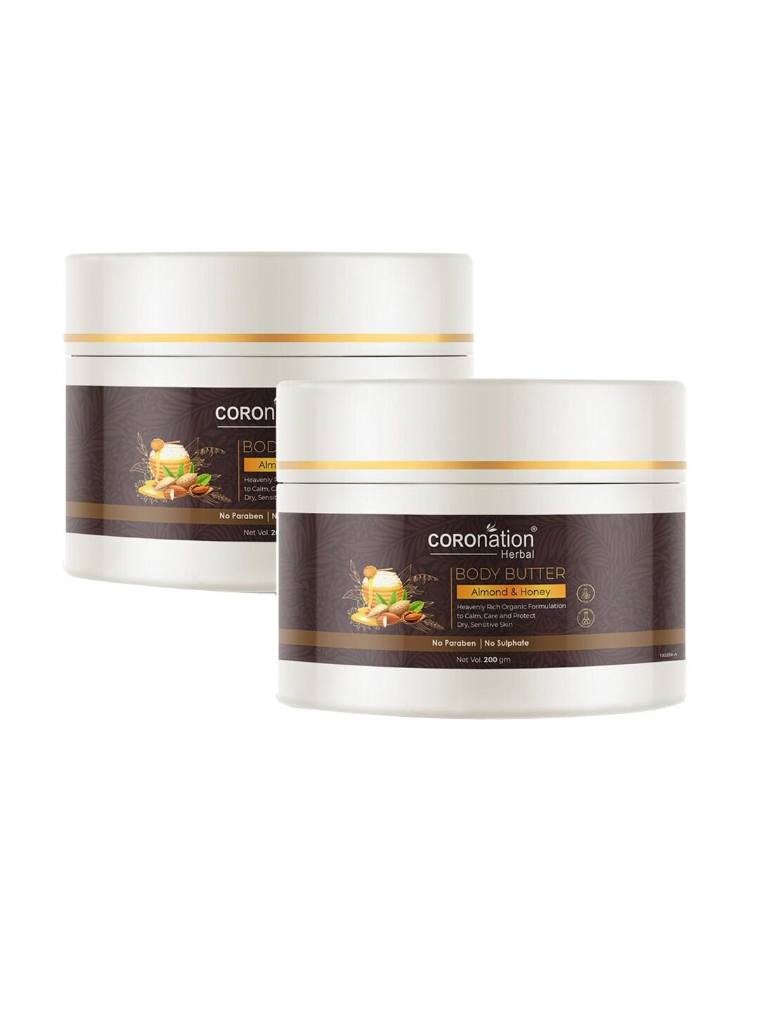 COROnation Herbal Set of 2 Almond & Honey Body Butter Body Lotion 200 gm Each