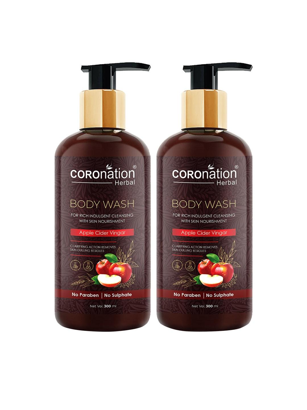 COROnation Herbal Set of 2 Apple Cider Vinegar Body Wash 300 ml Each