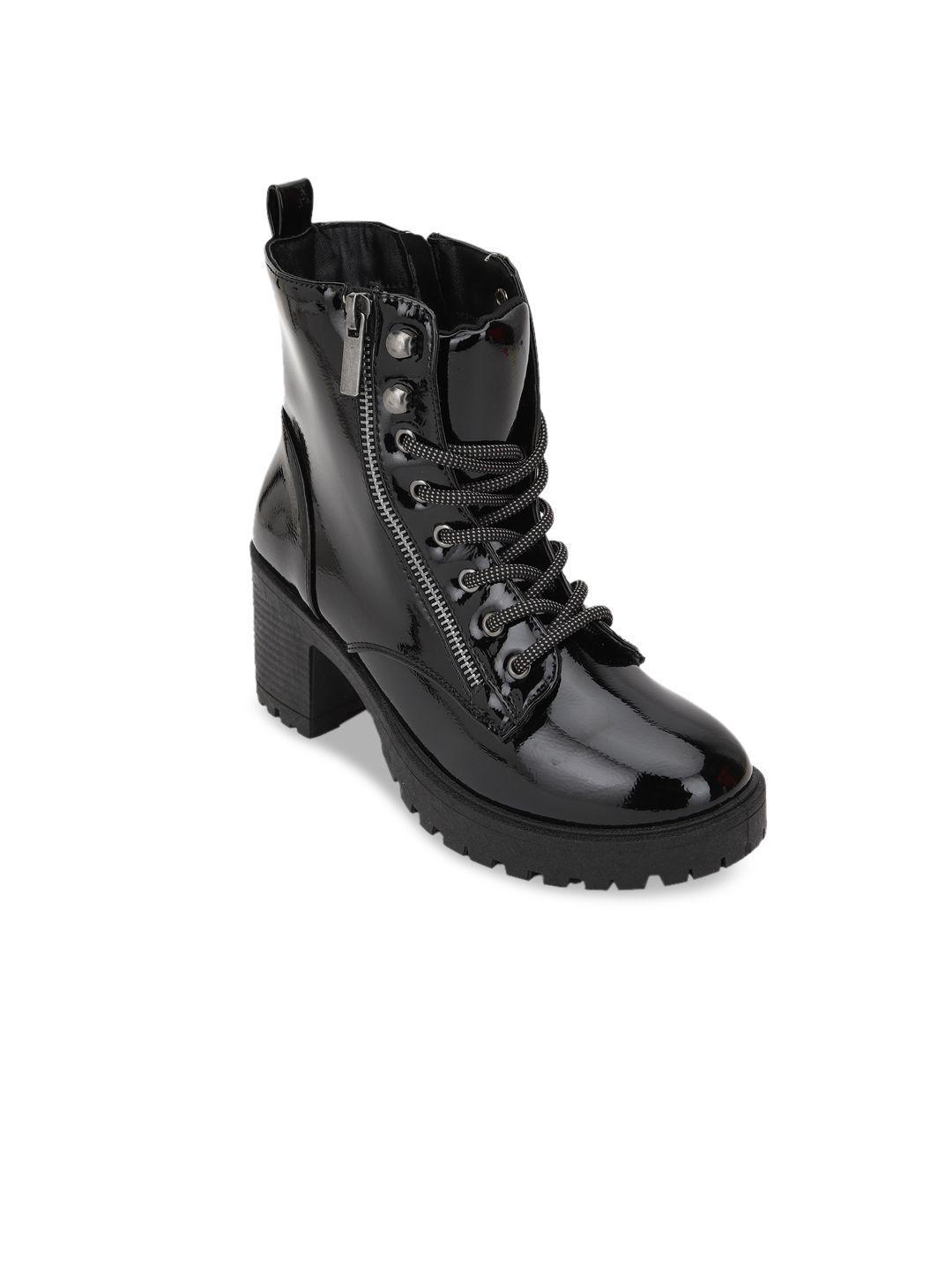 forever-21-black-pu-block-heeled-boots