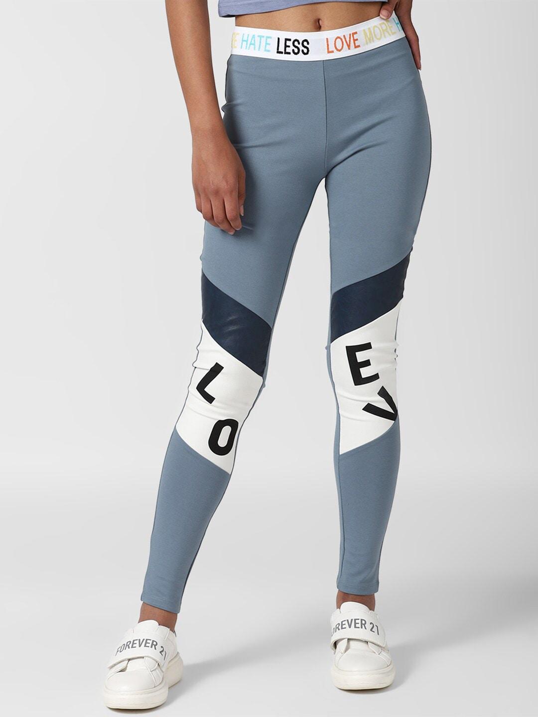 forever-21-women-blue-printed-tights