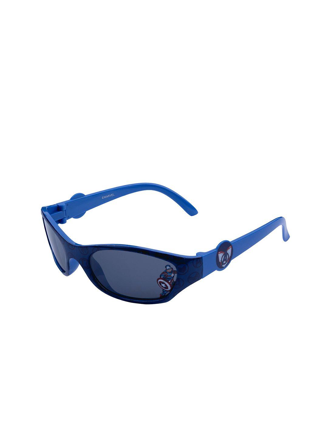 Marvel Boys Grey Lens & Blue Rectangle Sunglasses with Polarized & UV Protected Lens