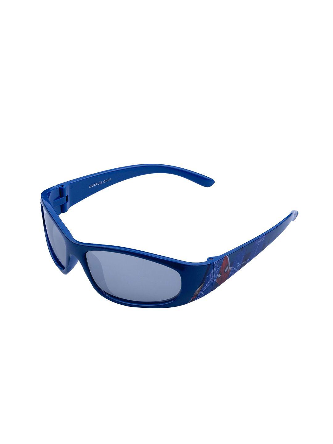 Marvel Boys Grey Lens & Blue Rectangle Polarised and UV Protected Lens Sunglasses