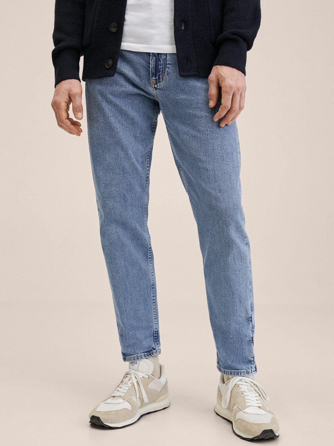 MANGO MAN Blue Ben Tapered Fit Stretchable Jeans