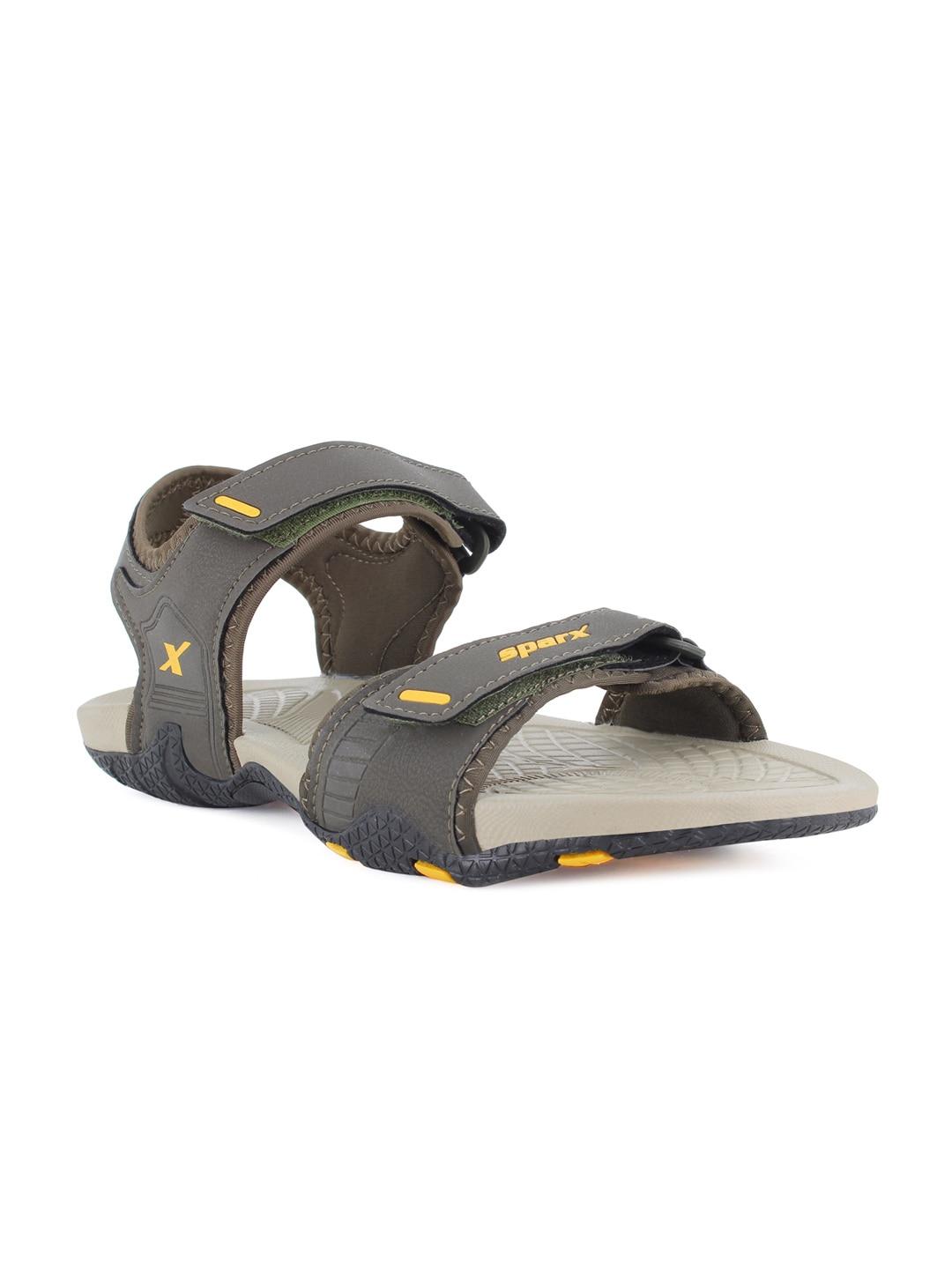 sparx-men-olive-green-&-yellow-sports-sandals