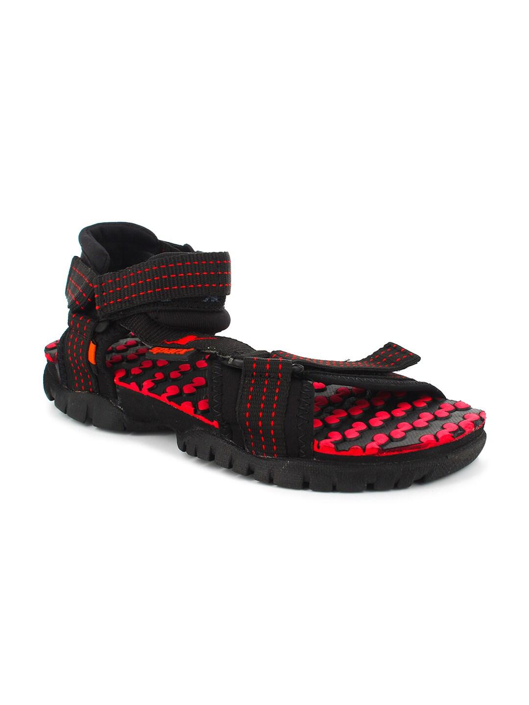 Sparx Men Black & Red Floater Sports Sandals
