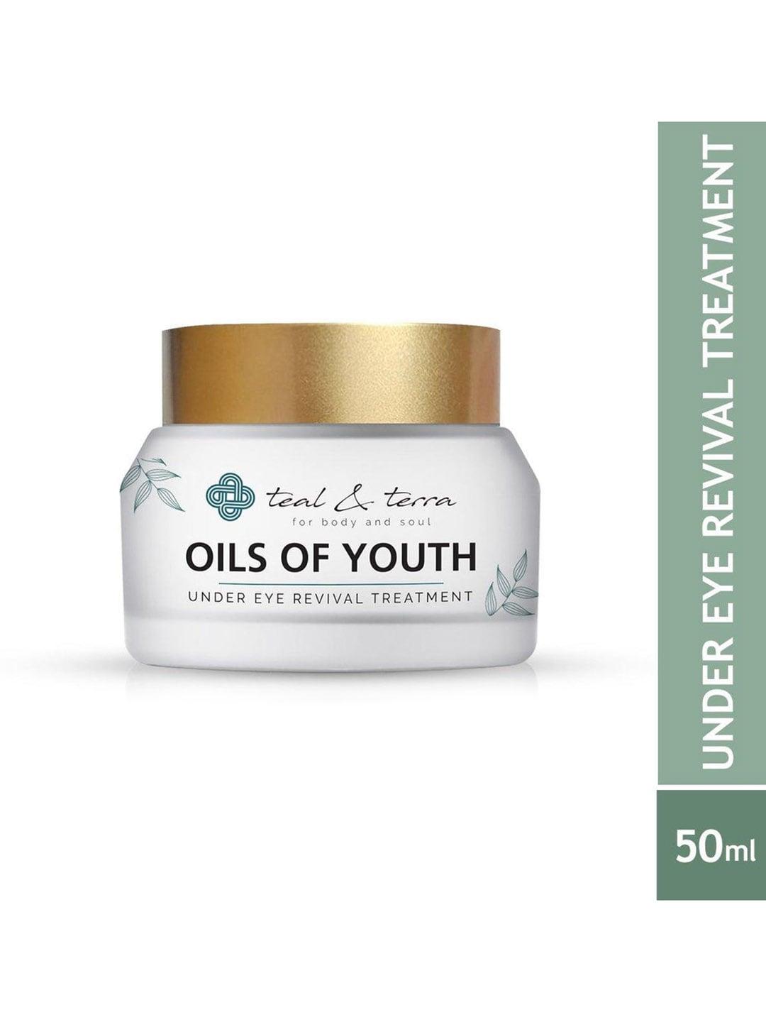 teal & terra Oils of Youth Under Eye Revival Treatment Cream with Pure Essential Oil 100g