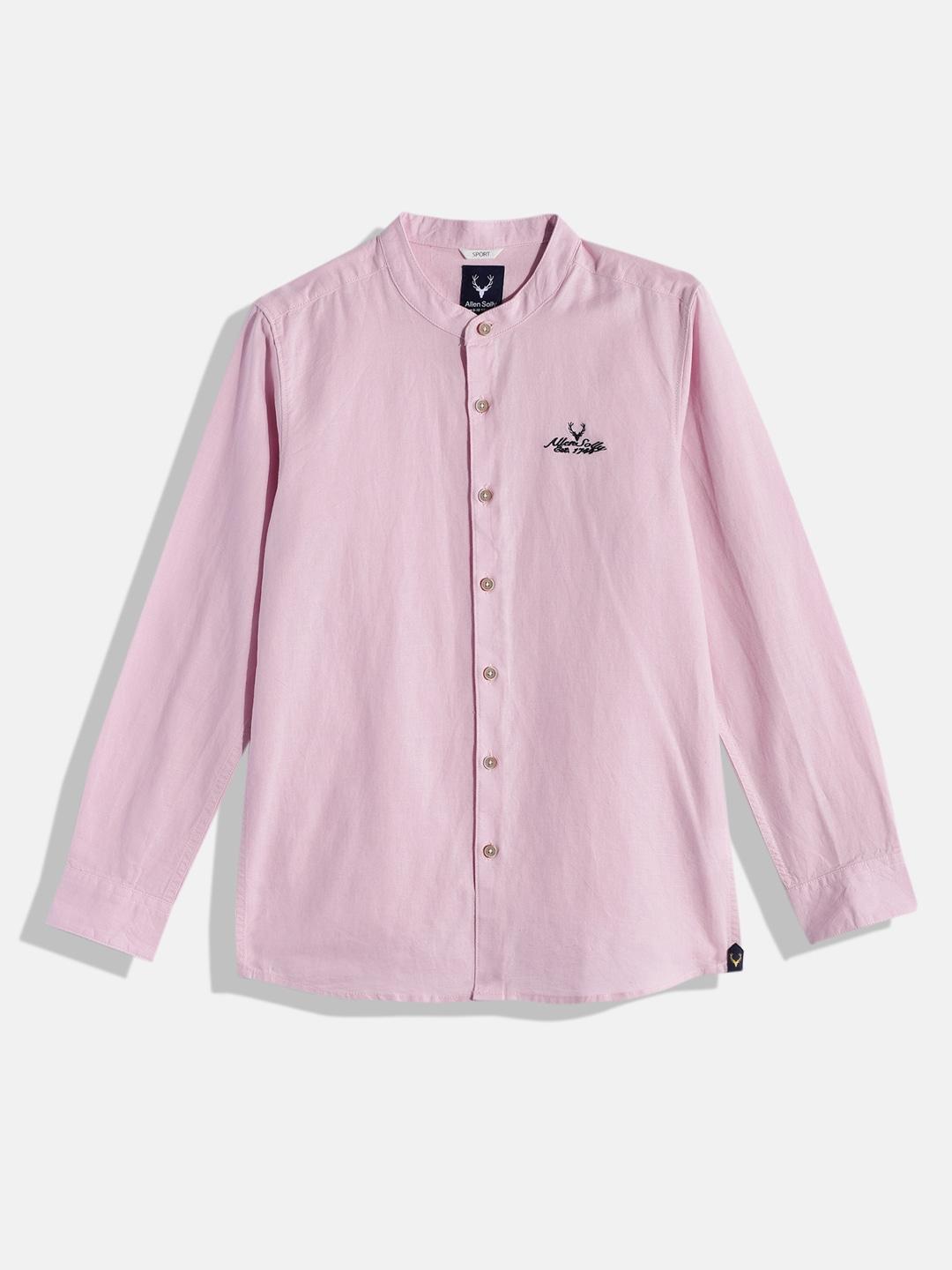allen-solly-junior-boys-pink-solid-casual-shirt