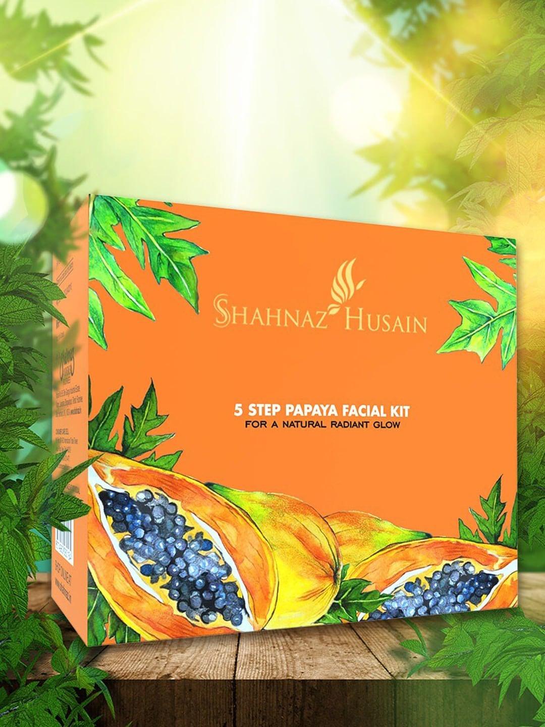 Shahnaz Husain 5 Step Natural Radiant Glow Papaya Facial Kit - 50 gm