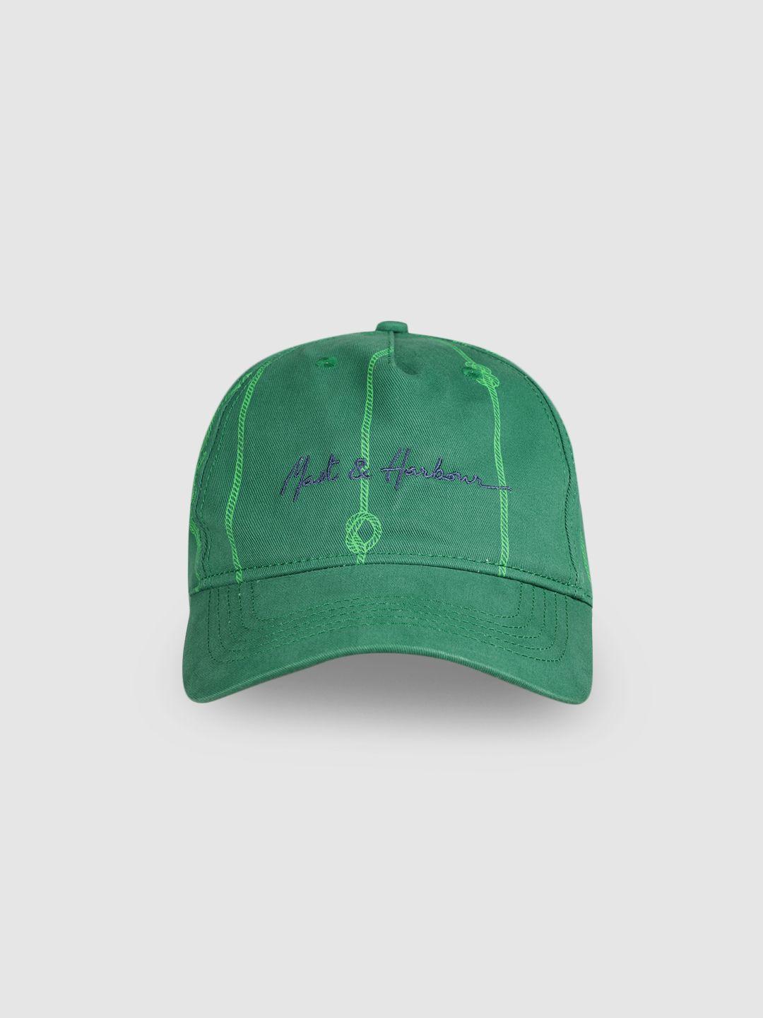 mast-&-harbour-unisex-green-baseball-cap