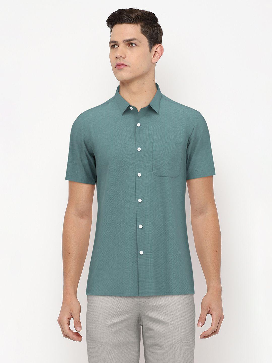 peter-england-men-green-formal-cotton-shirt