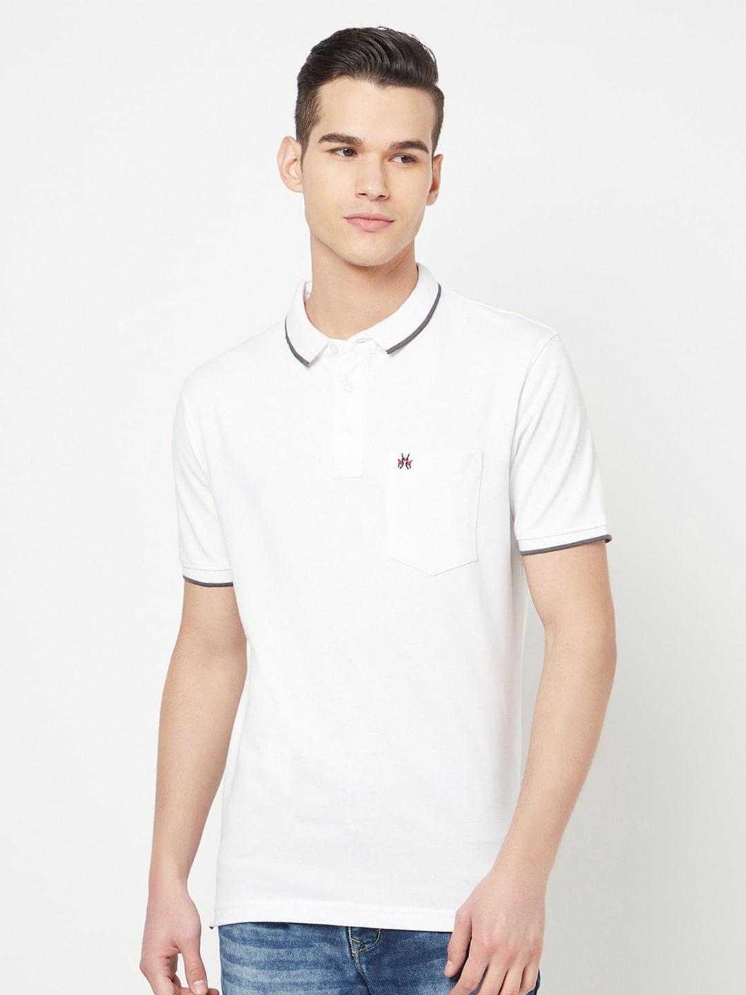 crimsoune-club-men-white-polo-collar-slim-fit-t-shirt