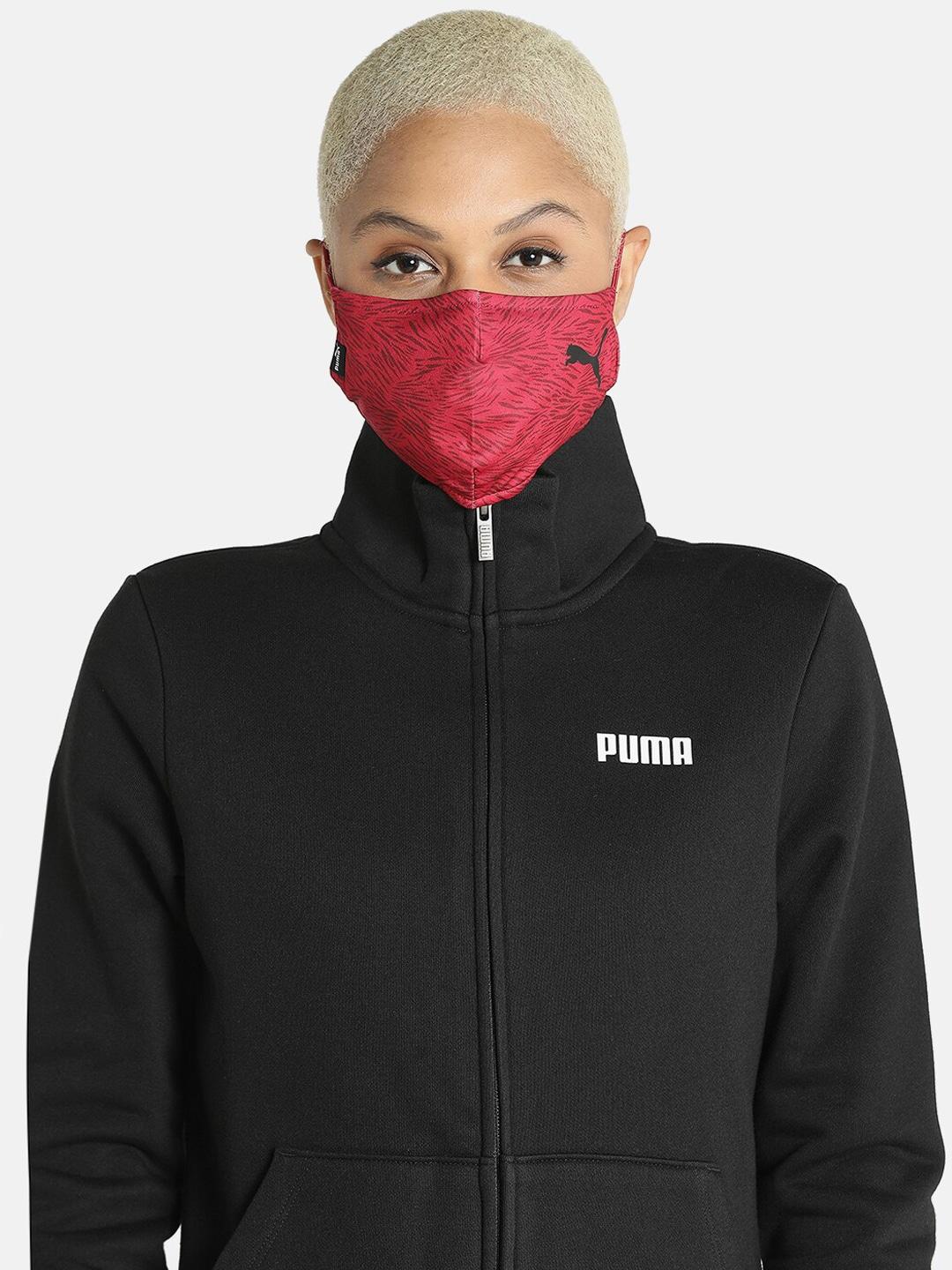 puma-unisex-red-training-face-mask