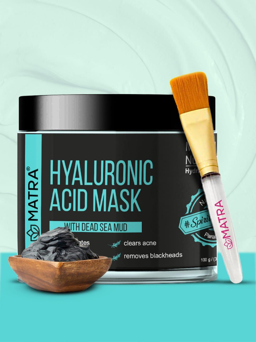 MATRA Dead Sea Mud Hyaluronic Acid Face Mask with Face Mask Brush - 100 g