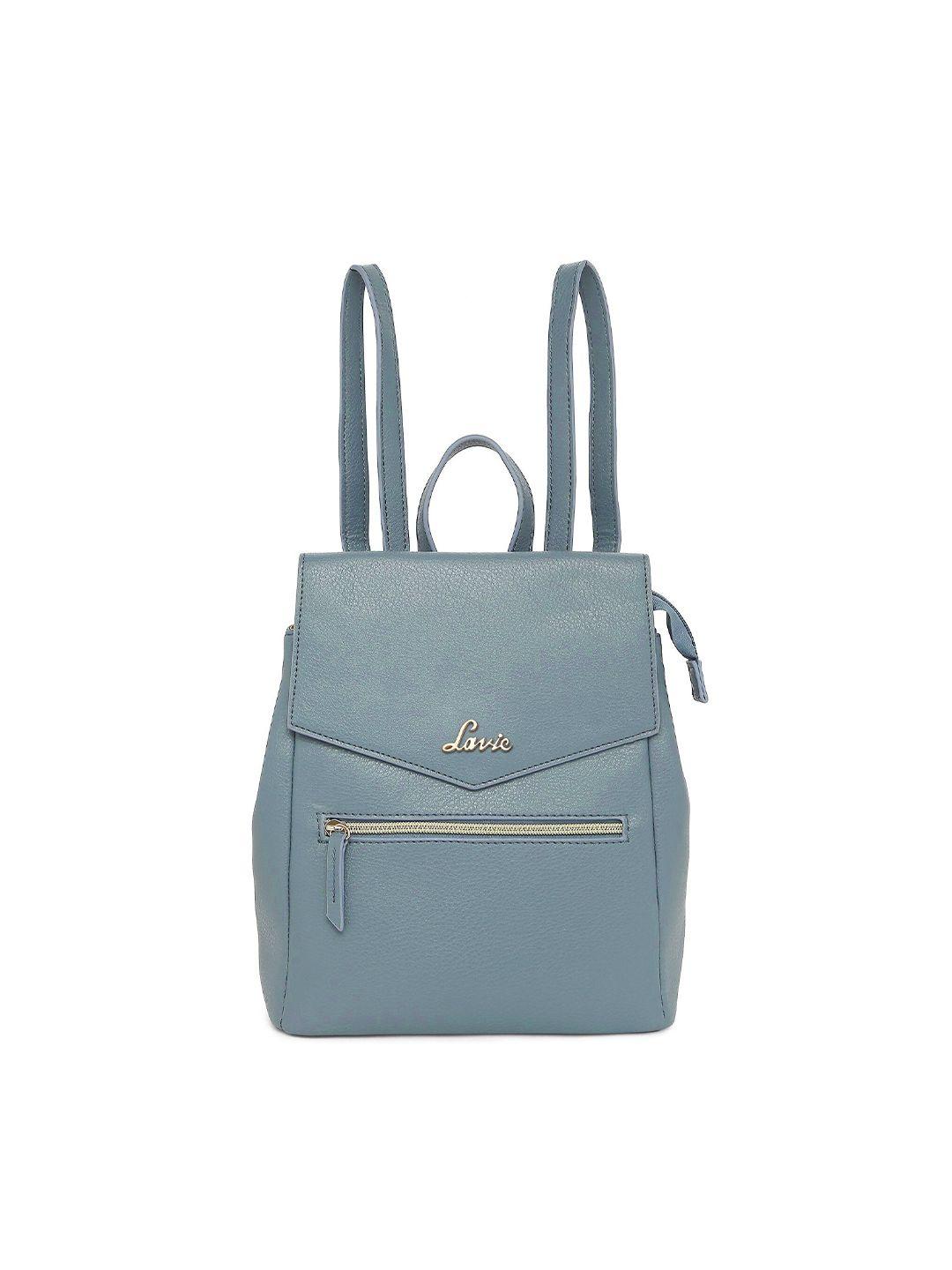 lavie-women-blue-solid-backpack