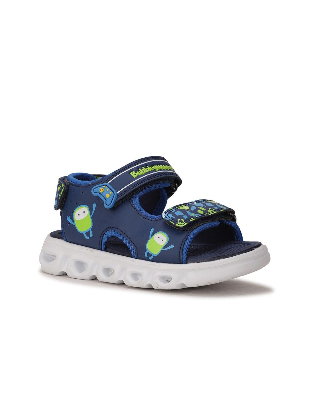 Bubblegummers Boys Blue & Green Comfort Sandals