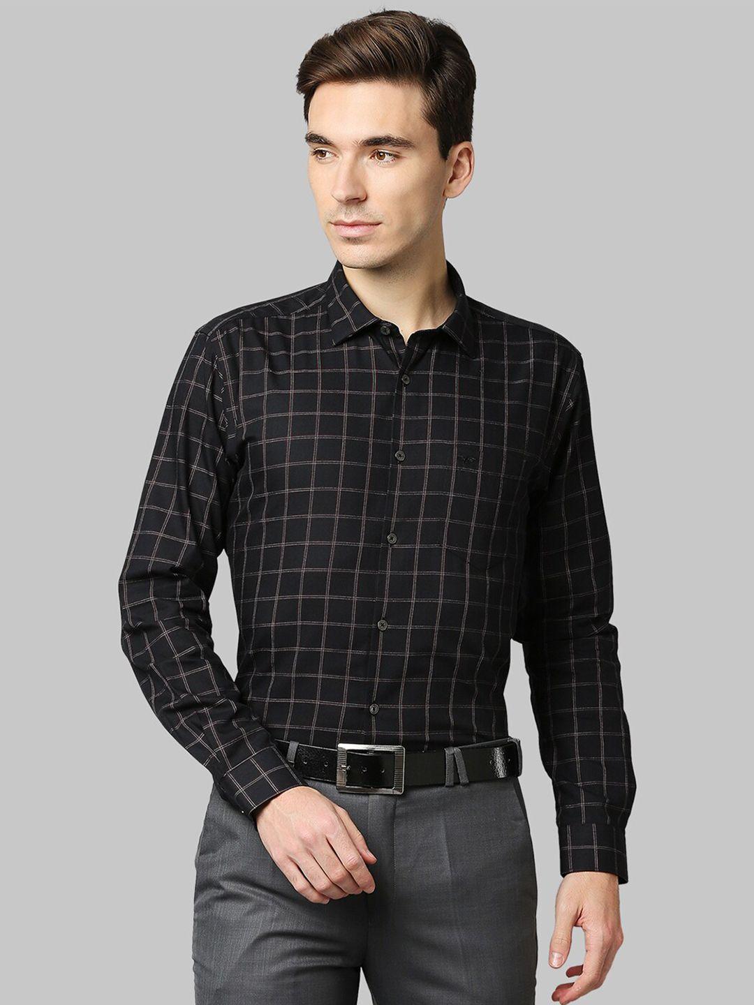 park-avenue-men-black-slim-fit-windowpane-checks-checked-cotton-formal-shirt