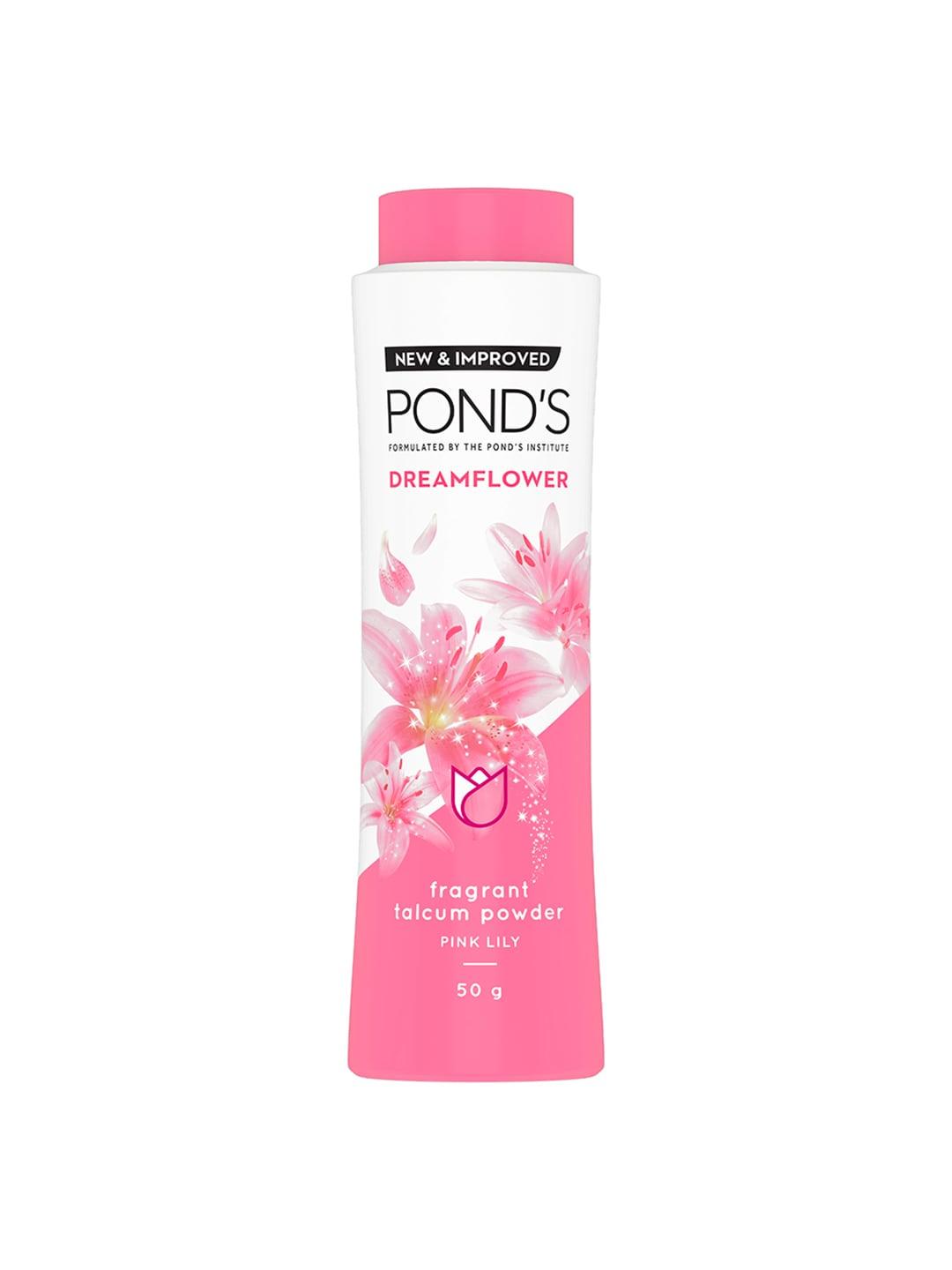 ponds-dreamflower-fragrant-talcum-powder-with-pink-lily-&-vitamin-b3---50-g