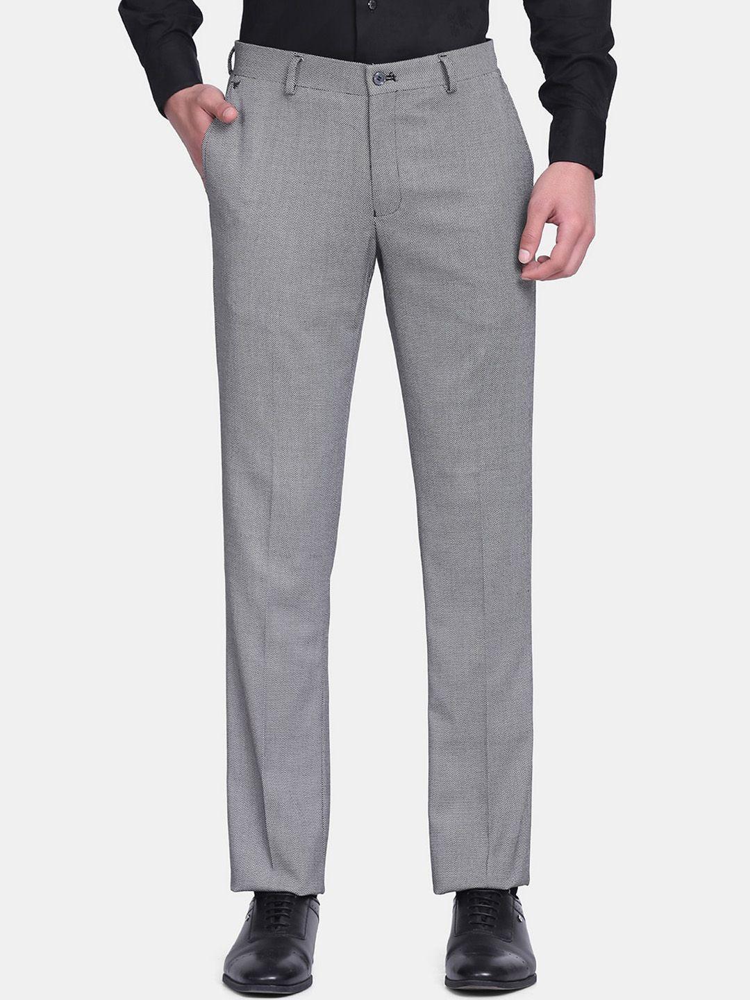 blackberrys-men-grey-textured-b-95-slim-fit-trousers