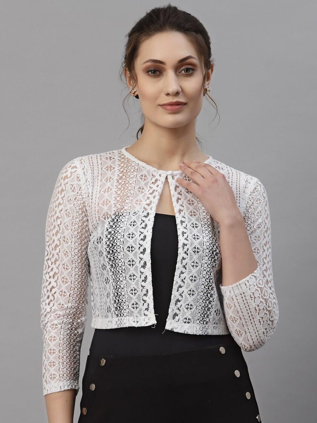 style-quotient-women-white-laced-cropped-shrug