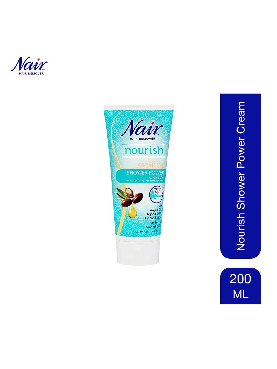 Nair Shower Power Hair Remover Cream with Argan-Jojoba Oil & Cocoa Butter 200 ml