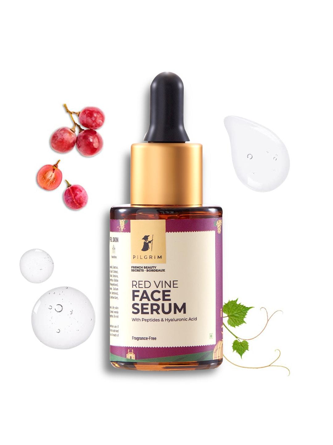 Pilgrim Red Vine Serum With Peptides & Hyaluronic Acid For Anti Ageing & Glowing Skin-30ml