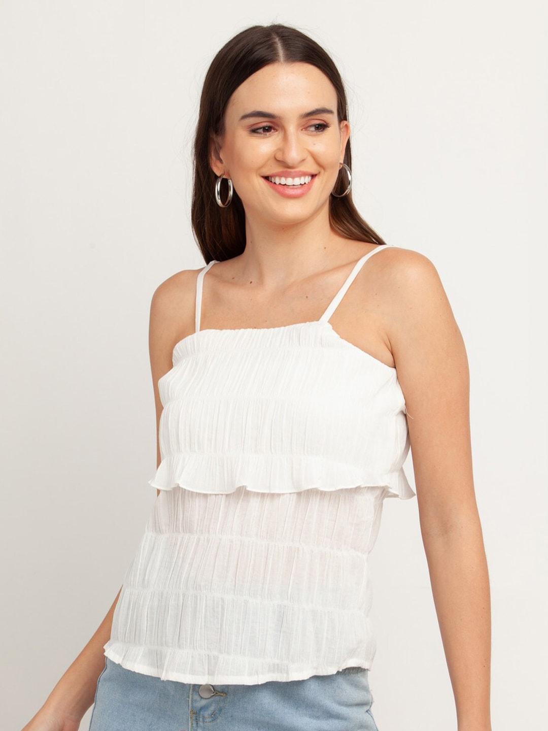 Zink London White Strappy Top