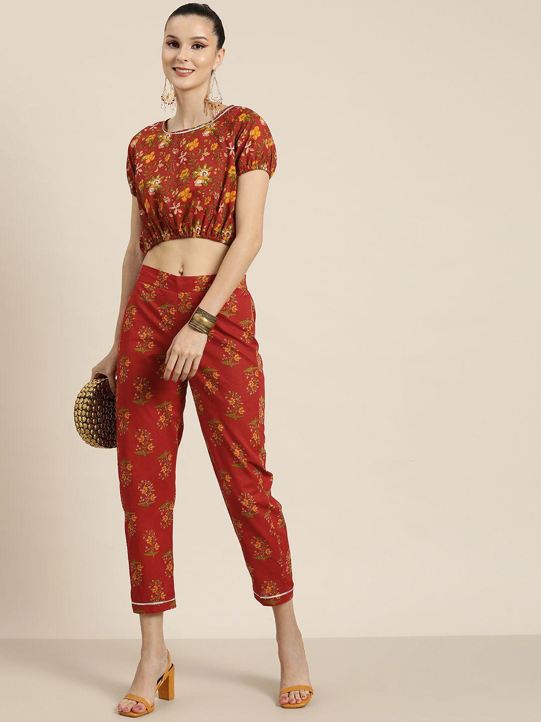shae-by-sassafras-women-rust-floral-printed-tapered-fit-cotton-high-rise-trousers