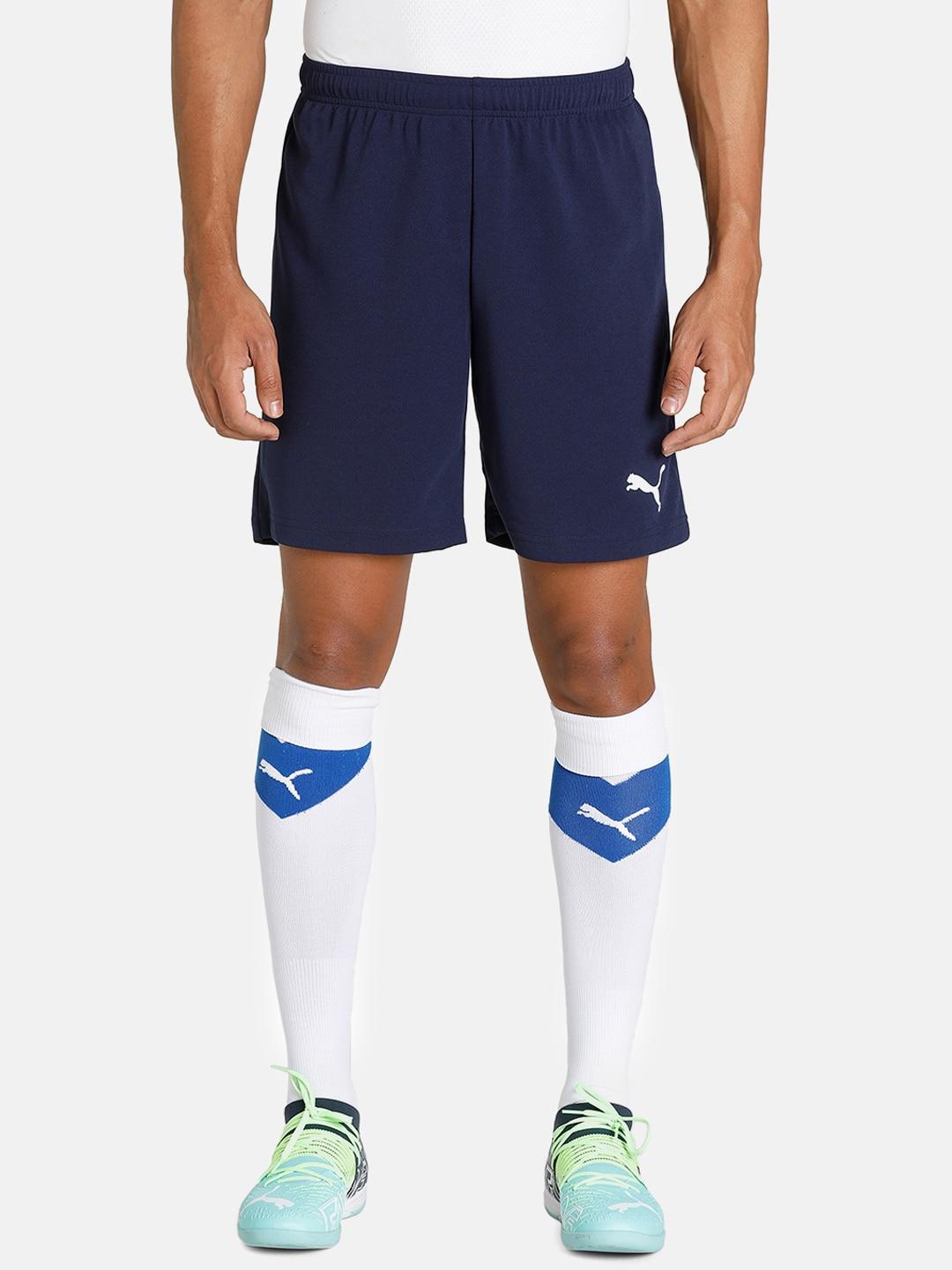 Puma Men Navy Blue Solid dryCELL Football Shorts