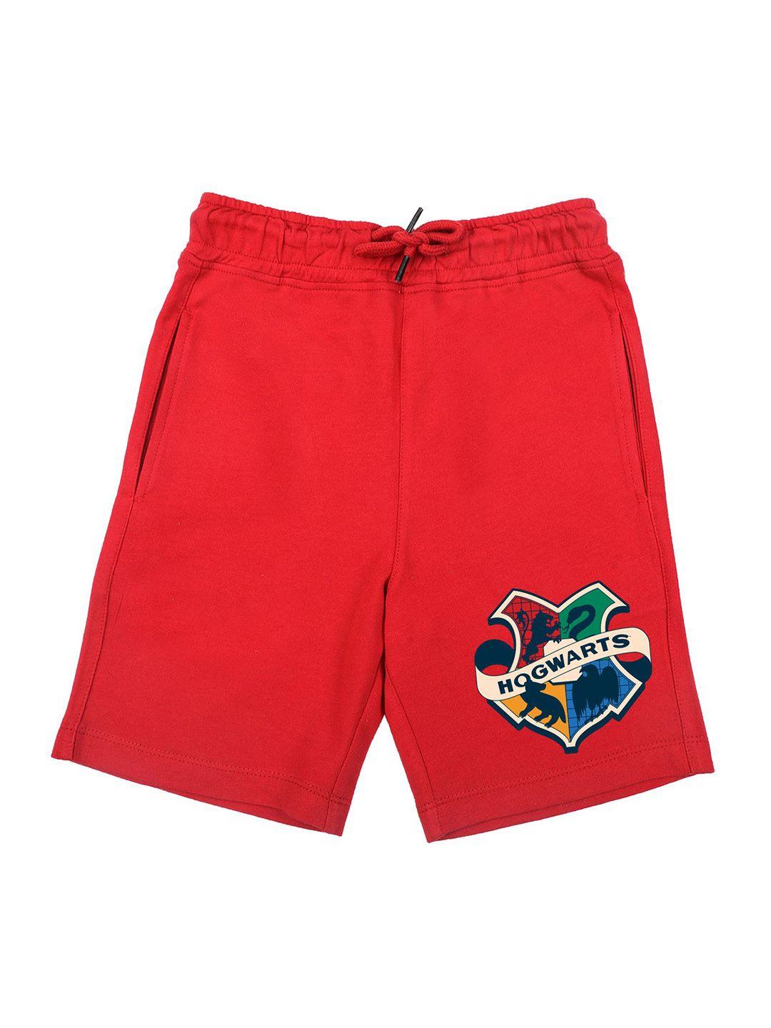 Harry Potter by Wear Your Mind Boys Red Printed Harry Potter Shorts