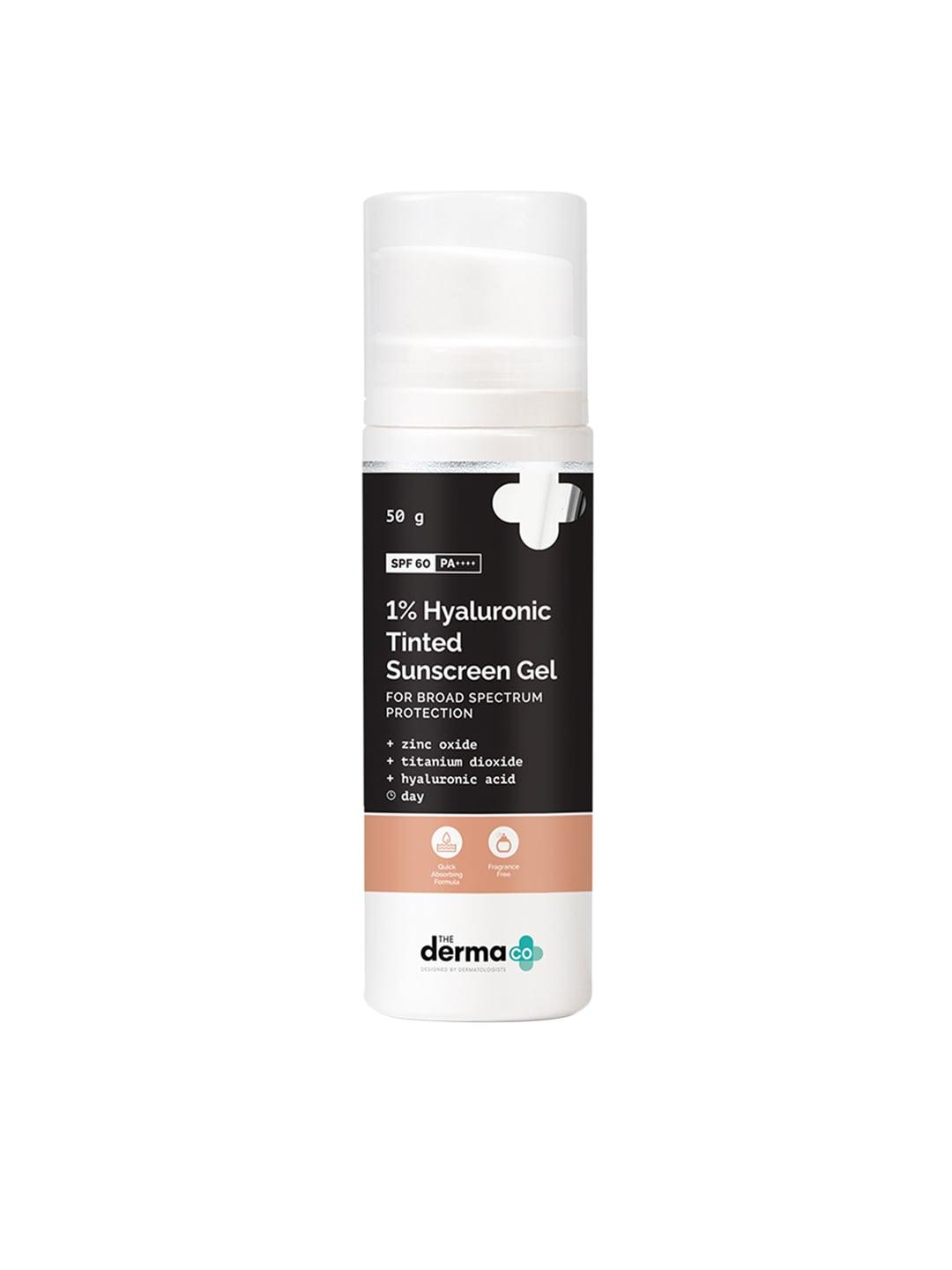 The Derma co. 1% Hyaluronic SPF 60 PA++++ Tinted Sunscreen Gel - 50 g