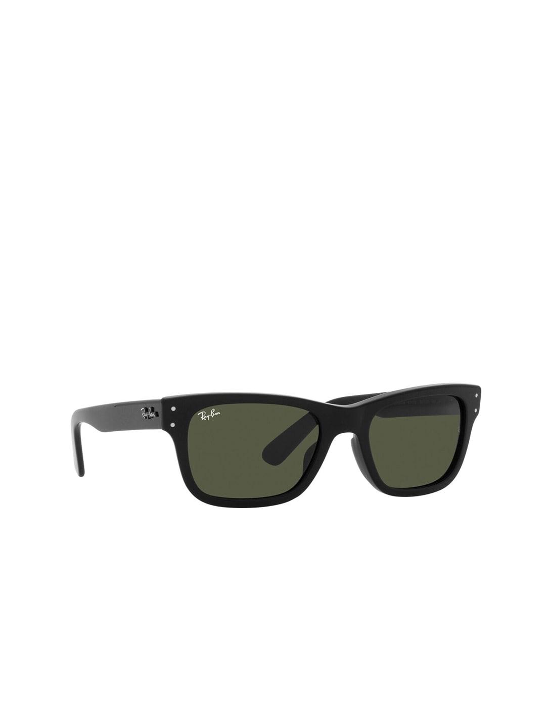 ray-ban-men-green-lens-&-black-rectangle-sunglasses-with-uv-protected-lens