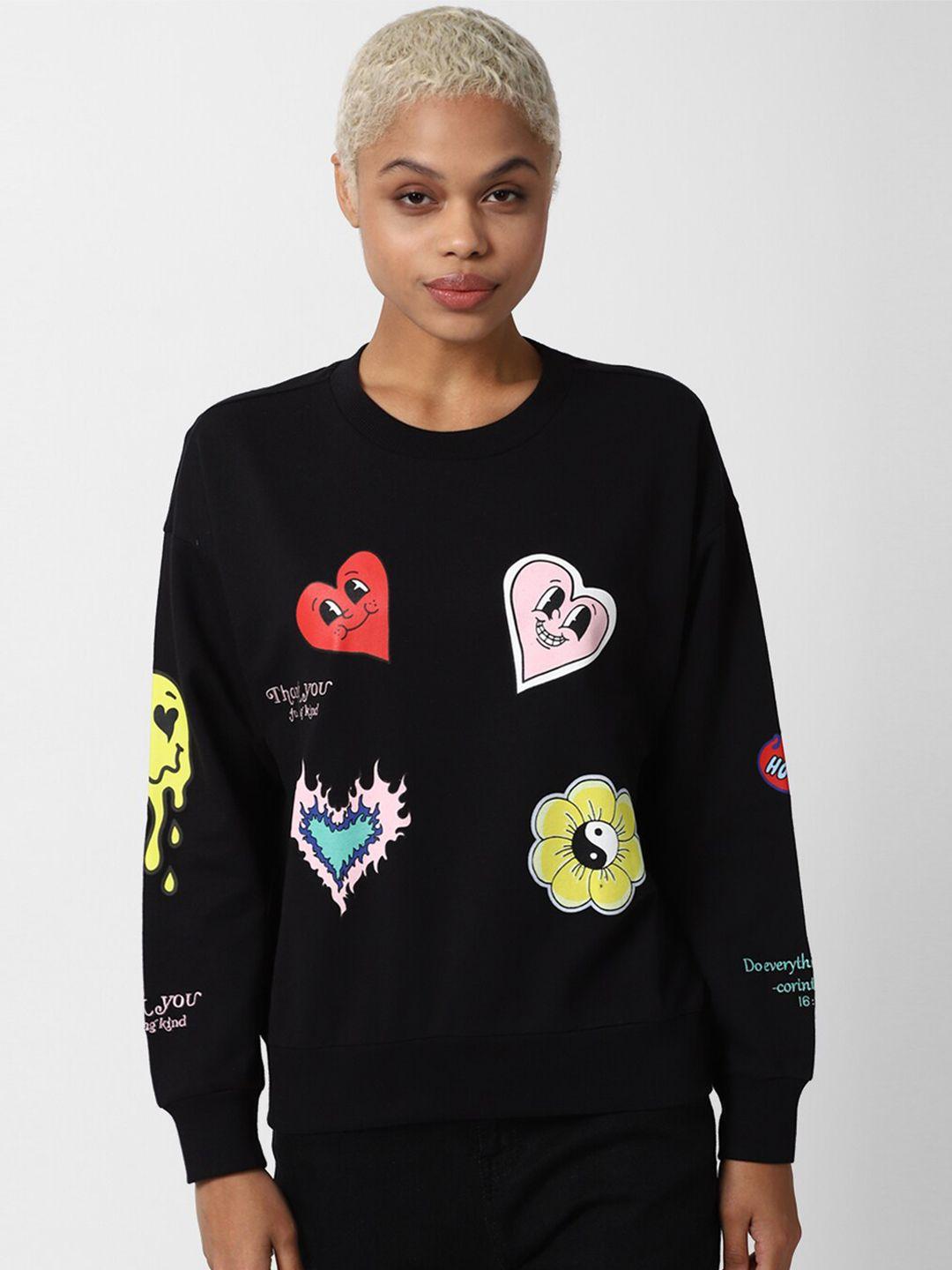 forever-21-women-black-printed-cotton-sweatshirt
