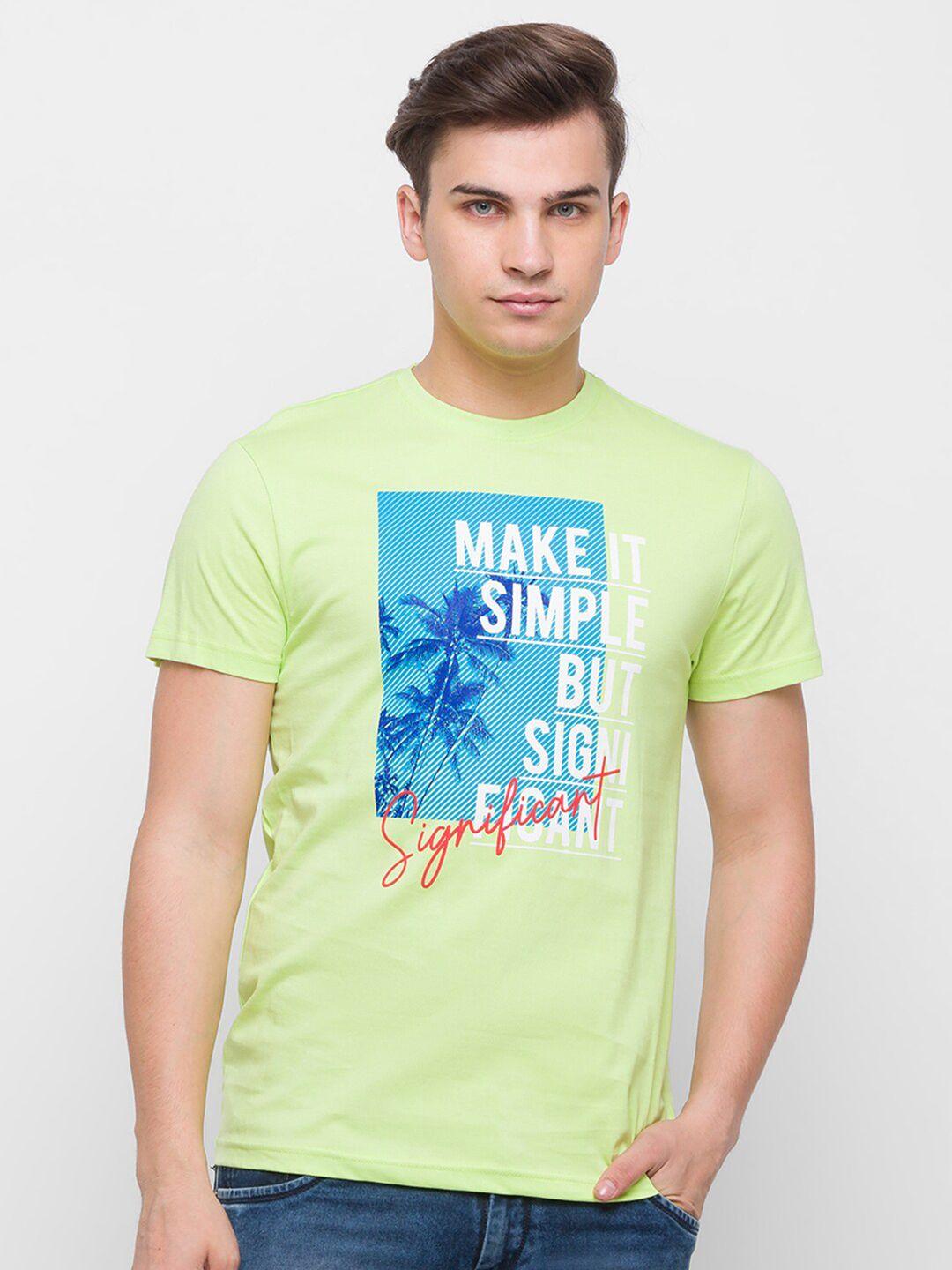 globus-men-lime-green-printed-slim-fit-cotton-t-shirt