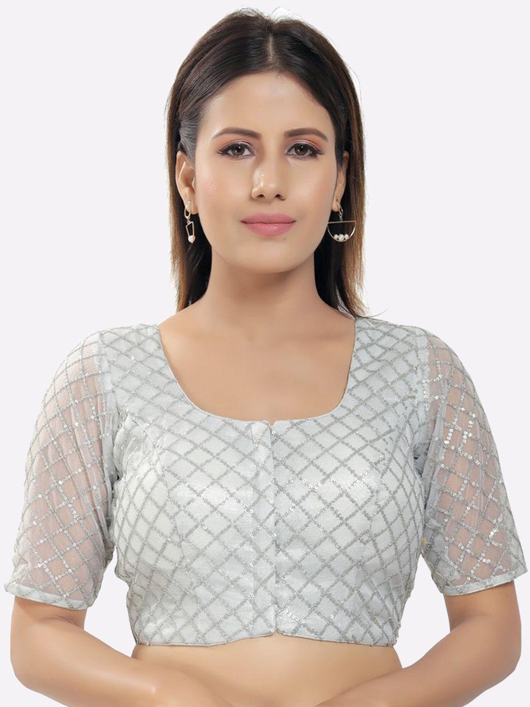 salwar-studio-women-silver-embellished-saree-blouse