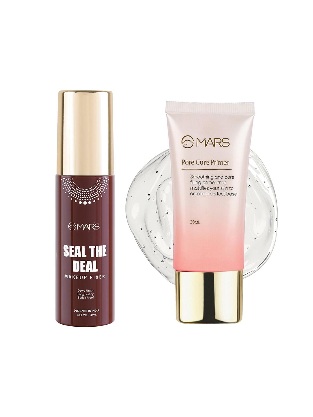 MARS Set of Pore Cure Makeup Primer 30ml & Seal The Deal Makeup Fixer 60ml