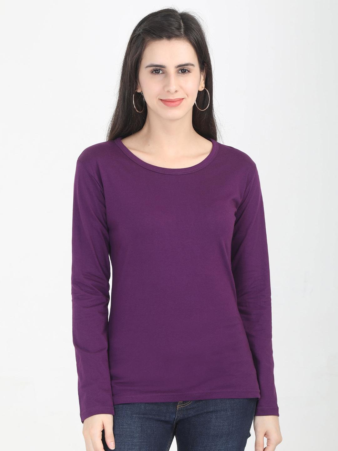 fleximaa-women-purple-cotton-t-shirt