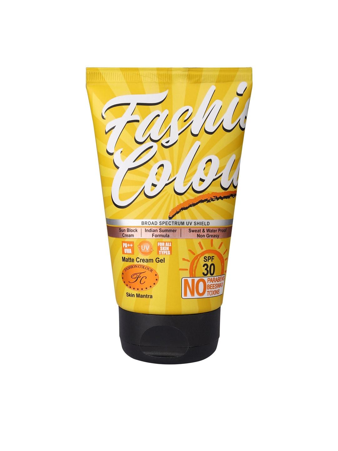 Fashion Colour SPF 30 PA++ Sun Block UV Protection Matte Cream Gel - 130 g
