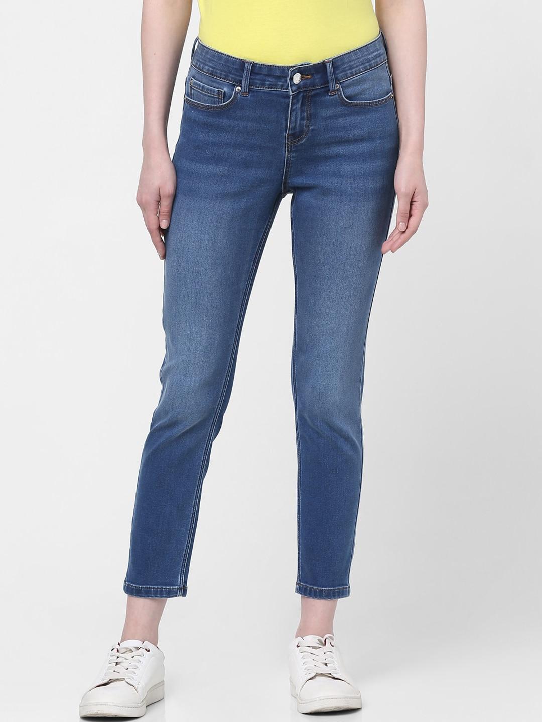 Vero Moda Women Blue Skinny Fit Light Fade Jeans