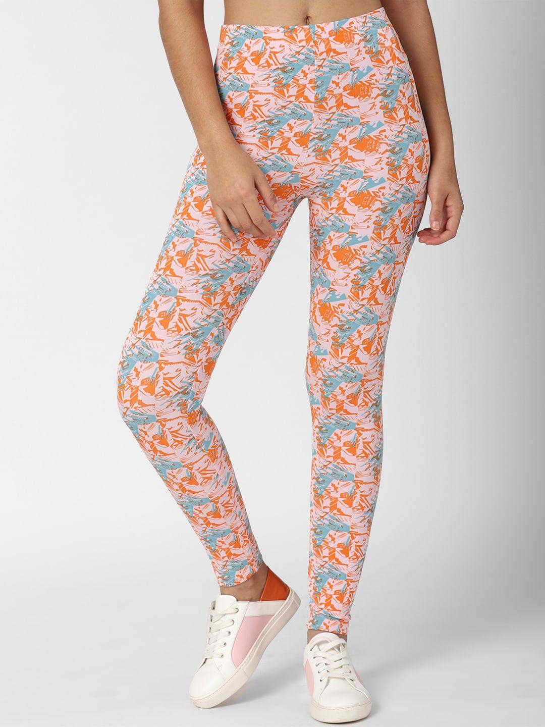 forever-21-women-peach-abstract-printed-tights