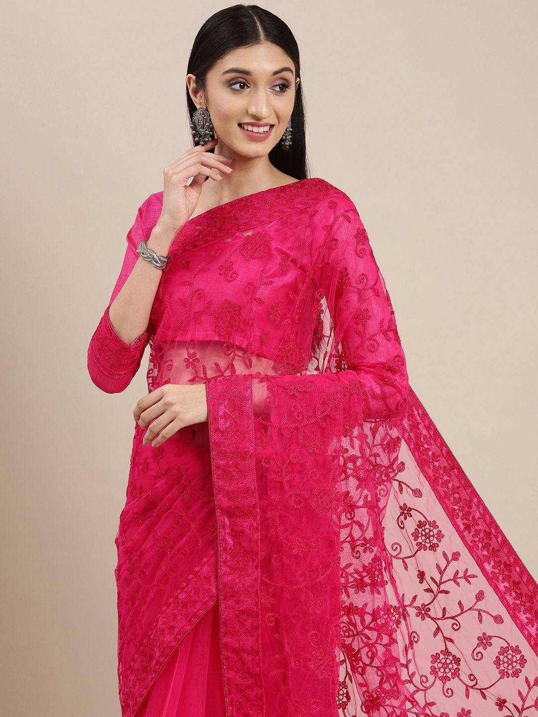 vairagee-pink-floral-embroidered-net-saree