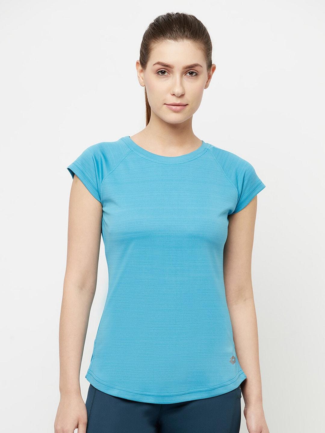 lotto-women-blue-outdoor-sports-t-shirt