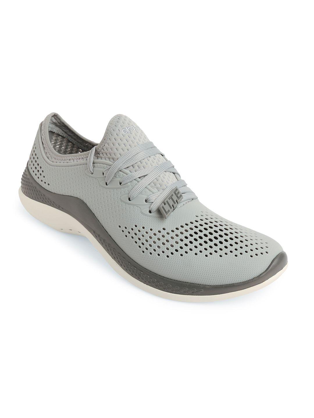 crocs-men-grey-perforated-sneakers
