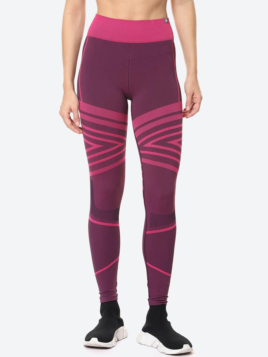 asics-women-purple-&-pink-printed-woseamless-tights